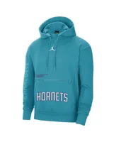 Men's Jordan Teal Charlotte Hornets Courtside Statement Edition Pullover Hoodie