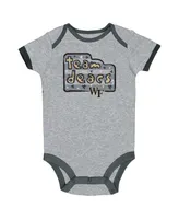 Infant Boys and Girls Champion Black, Gray, White Distressed Wake Forest Demon Deacons 3-Pack Bodysuit Set