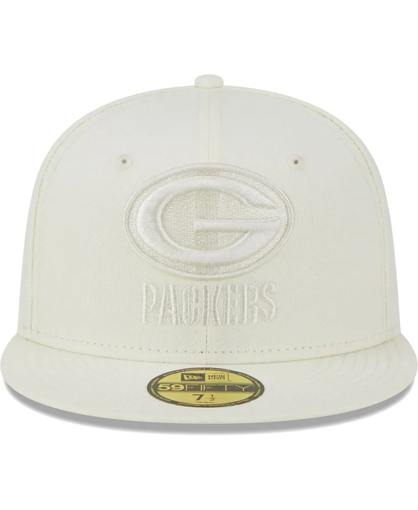 Men's New Era Cream Green Bay Packers Color Pack 59FIFTY Fitted Hat