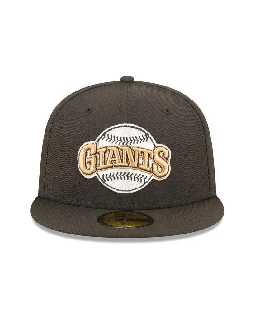 Men's New Era Black San Francisco Giants 50th Anniversary Wheat Undervisor 59FIFTY Fitted Hat