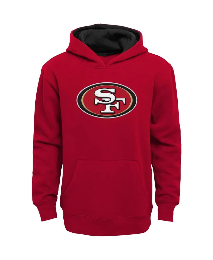 Big Boys Scarlet San Francisco 49ers Prime Pullover Hoodie