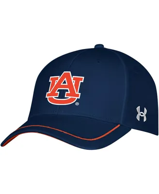 Men's Under Armour Navy Auburn Tigers Blitzing Accent Iso-Chill Adjustable Hat