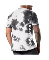 Men's Msx by Michael Strahan Black Las Vegas Raiders Freestyle Tie-Dye T-shirt