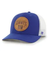 Men's '47 Brand Royal New York Giants Leather Head Flex Hat
