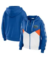 Women's Wear by Erin Andrews Royal Florida Gators Colorblock Full-Zip Hoodie Jacket