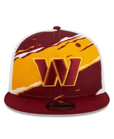 Men's New Era Burgundy Washington Commanders Tear Trucker 9FIFTY Snapback Hat