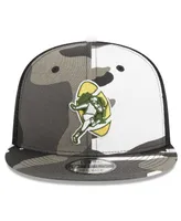 Men's New Era Urban Camo Green Bay Packers 9FIFTY Trucker Snapback Hat