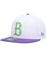 Men's New Era White Brooklyn Dodgers Side Patch 59FIFTY Fitted Hat