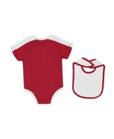 Newborn and Infant Boys and Girls Colosseum Crimson Alabama Crimson Tide Encore Bodysuit and Bib Set