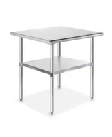 Gridmann x Inch Stainless Steel Table w/ Undershelf