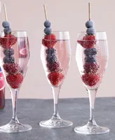 Holmegaard Perfection 7.8 oz Champagne Glasses, Set of 6