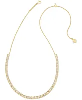 Kendra Scott Gold-Tone Gracie Crystal 19" Tennis Necklace