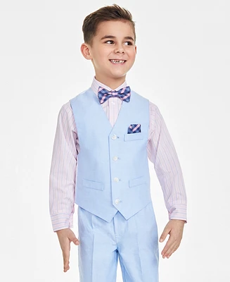 Nautica Toddler Boys Oxford Vest, Shirt, Pants, Bowtie and Pocket Square, 5 Piece Set