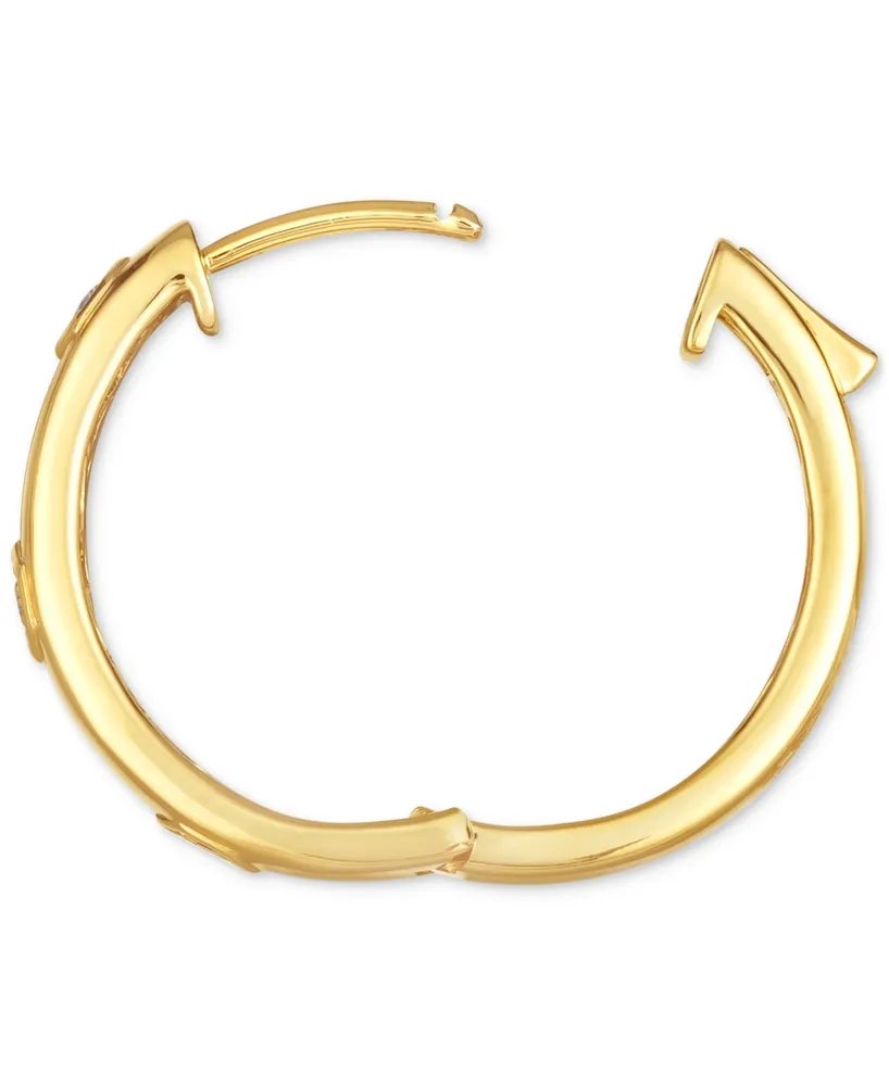 Le Vian Anywear Everywear Nude Diamond Small Hoop Earrings (1/6 ct. t.w.) 14k Gold, 0.82" (Also Available Rose Gold or White Gold)