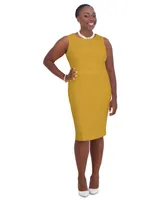 Kasper Wide-Waistband Sheath Dress, Regular & Plus Sizes