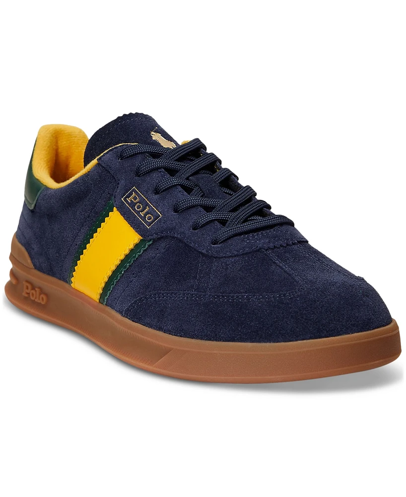 Polo Ralph Lauren Men's Heritage Aera Suede Logo Sneakers