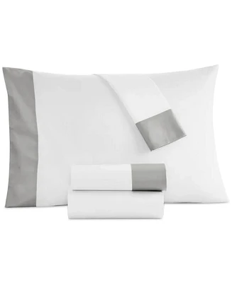 Closeout! Hotel Collection Italian Percale Sateen Cuff 4-Pc. Sheet Set, California King, Exclusively at Macy's