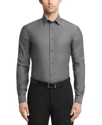 Calvin Klein Men's Steel Slim-Fit Non-Iron Stain Shield Dress Shirt