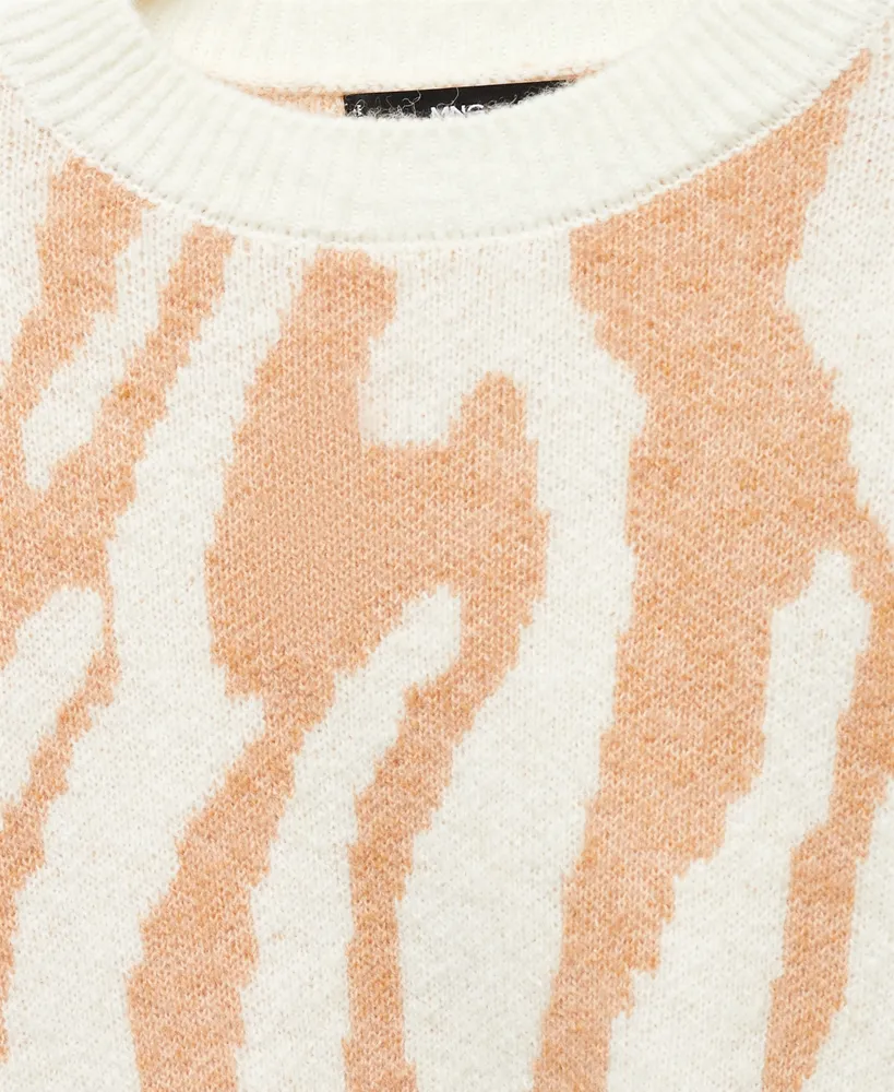 Mango Women's Animal Print Knit Jersey