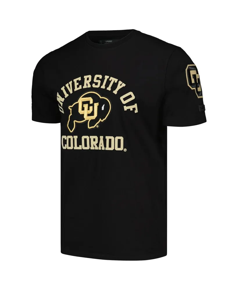 Men's Pro Standard Black Colorado Buffaloes Classic Stacked Logo T-shirt