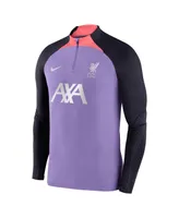 Men's Nike Liverpool Strike Drill 2023/24 Performance Quarter-Zip Long Sleeve Top