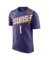 Men's Nike Devin Booker Purple Phoenix Suns Icon Edition Name and Number T-shirt