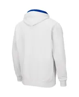 Men's Colosseum White Kentucky Wildcats Arch & Team Logo 3.0 Full-Zip Hoodie