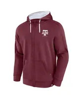 Men's Fanatics Maroon Texas A&M Aggies Power Index Full-Zip Hoodie