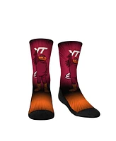 Youth Boys and Girls Rock 'Em Socks Virginia Tech Hokies Mascot Pump Up Crew Socks