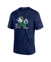 Men's Fanatics Navy Notre Dame Fighting Irish Camo Logo T-shirt