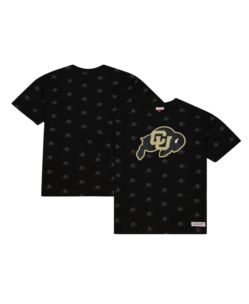 Men's Mitchell & Ness Black Colorado Buffaloes Allover Print T-shirt