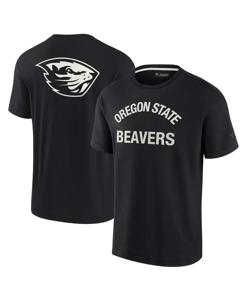 Fanatics Signature Men's and Women's Fanatics Signature Black Oregon State  Beavers Super Soft Short Sleeve T-shirt