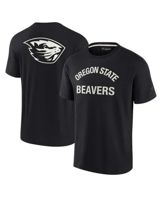 Men's and Women's Fanatics Signature Black Oregon State Beavers Super Soft Short Sleeve T-shirt