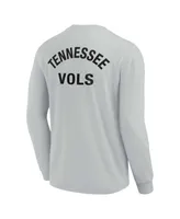 Men's and Women's Fanatics Signature Gray Tennessee Volunteers Super Soft Long Sleeve T-shirt