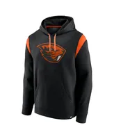 Men's Fanatics Black Oregon State Beavers Gym Rat Pullover Hoodie