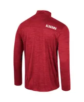 Men's Colosseum Crimson Alabama Tide Wright Quarter-Zip Windshirt