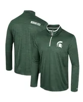 Men's Colosseum Green Michigan State Spartans Wright Quarter-Zip Windshirt