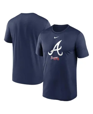 Men's Nike Navy Atlanta Braves Team Arched Lockup Legend Performance T-shirt