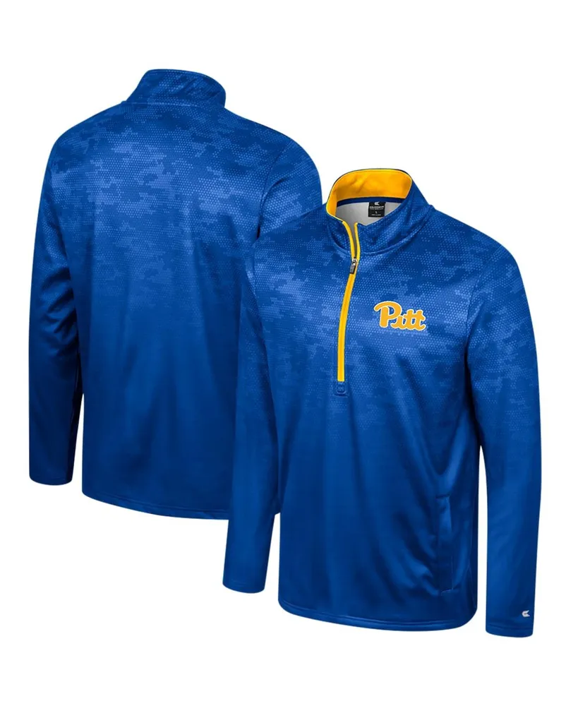 Men's Colosseum Royal Pitt Panthers The Machine Half-Zip Jacket