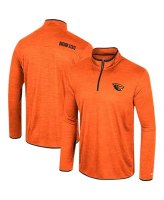 Men's Colosseum Orange Oregon State Beavers Wright Quarter-Zip Windshirt