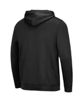 Men's Colosseum Black James Madison Dukes Blackout 3.0 Pullover Hoodie