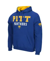 Men's Colosseum Royal Pitt Panthers Sunrise Pullover Hoodie