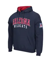 Men's Colosseum Navy Arizona Wildcats Double Arch Pullover Hoodie