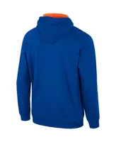 Men's Colosseum Royal Boise State Broncos Half-Zip Hoodie