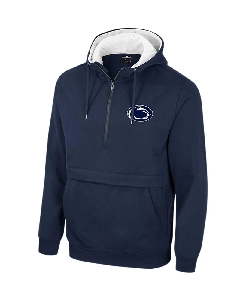 Men's Colosseum Navy Penn State Nittany Lions Half-Zip Hoodie