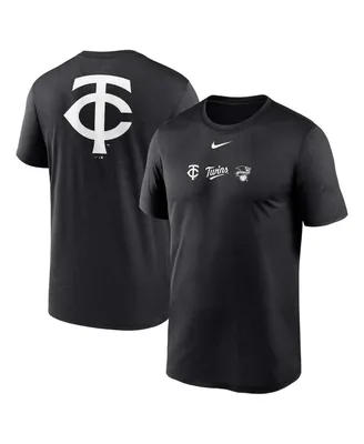 Men's Nike Black Minnesota Twins Fashion Over Shoulder Logo Legend T-shirt