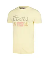 Men's American Needle Yellow Distressed Coors Vintage-Like Fade T-shirt