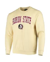 Colosseum Men's Florida State Seminoles Arch & Logo Tackle Twill Pullover Sweatshirt