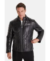 Furniq Uk Men's Fashion Jacket, Nappa Black