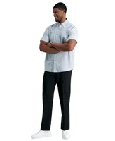 Haggar Men's Big & Tall Premium Comfort Stretch Classic-Fit Solid Flat Front Dress Pants